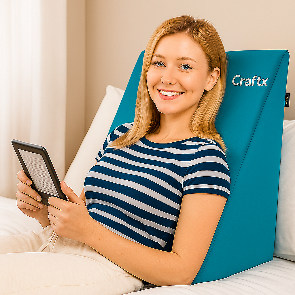 Premium Wedge Pillow – Memory Foam Orthopedic Support