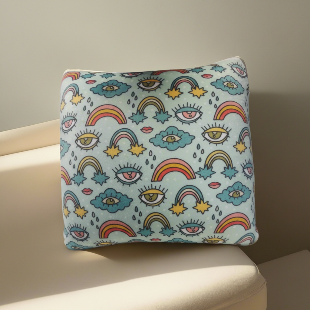 Versatile Square Memory Foam Pillow – Multi-Use