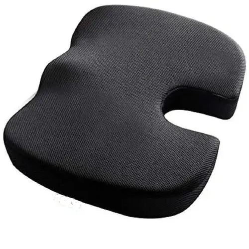 Craftx Coccyx Cushion - Memory Foam Support for Tailbone Pain Relief & Spinal Alignment