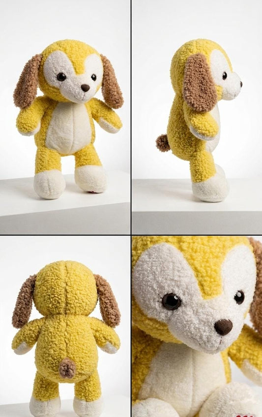 Craftx Premium Ultra-Soft Dog Plush Toy | Cute Curly Fur Puppy Soft Toy for Kids, Toddlers & Gifting | Fluffy Stuffed Animal 40cm