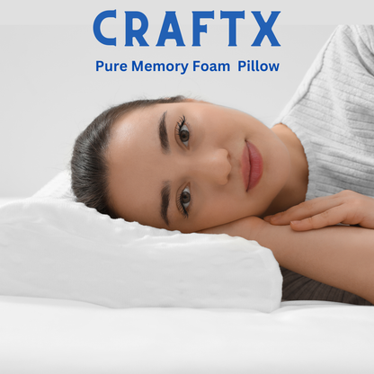 Craftx  Pure Memory Foam Super Soft Cervical Pillow