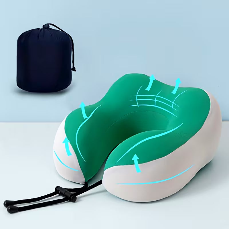 Craftx Pro Traveler - Ergonomic Memory Foam Neck Pillow for Travel