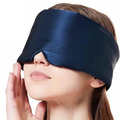 Ultra Soft Sleeping Eye Mask - Ergonomic Light Blocking Sleep Shade for Men & Women