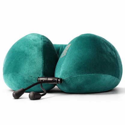 Ergonomic Memory Foam Travel Pillow - Neck Support | Teal