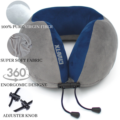 Travel Neck Pillow Combo Micro Fiber