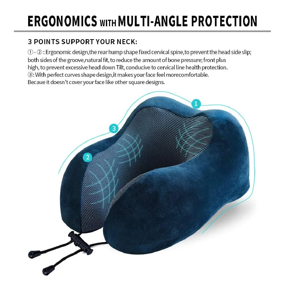 Craftx Travel pillow Combo Sleep-mask, Earplugs