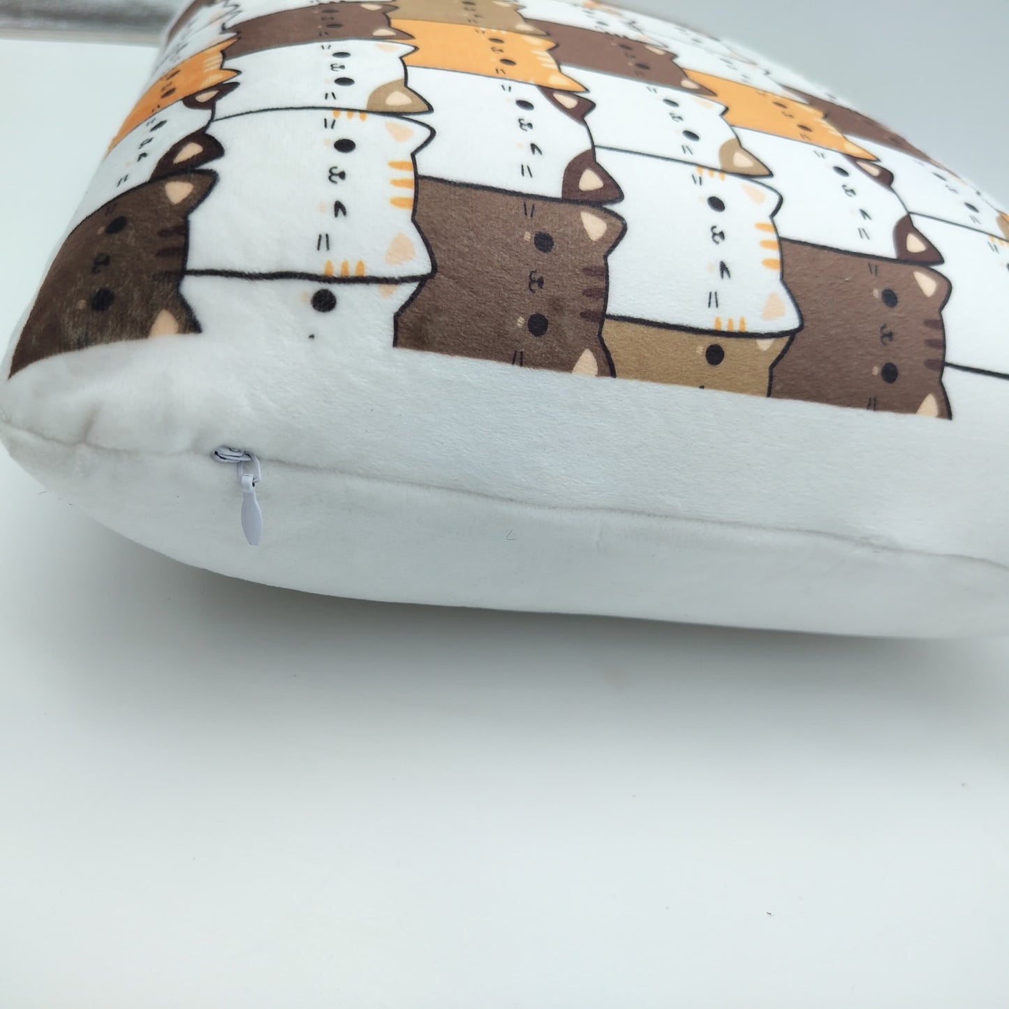 Craftx Memory Foam Square Cushion – Soft Cat Print Design for Sofa, Car Seat & Home Decor | Comfortable Support Pillow