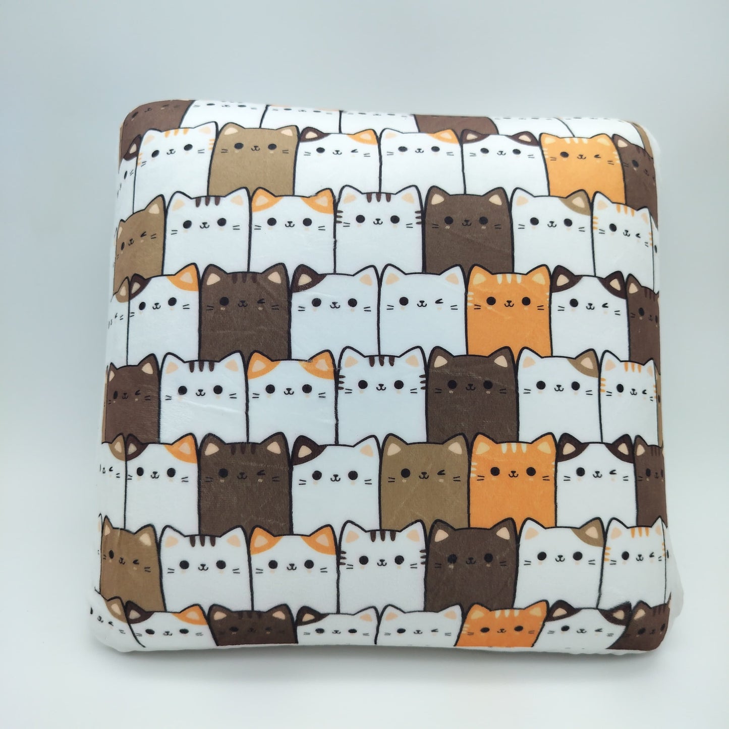 Craftx Memory Foam Square Cushion – Soft Cat Print Design for Sofa, Car Seat & Home Decor | Comfortable Support Pillow