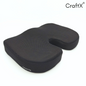 Craftx Coccyx Cushion - Memory Foam Support for Tailbone Pain Relief & Spinal Alignment