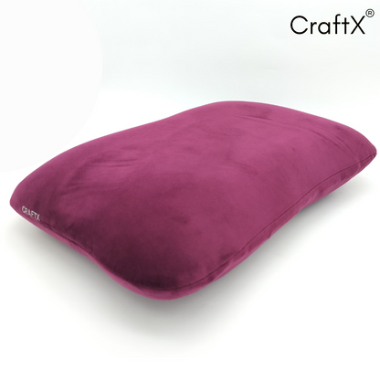Craftx Elite Snooze Ultra-Soft Pillow – Wake Up Refreshed Memory Foam Solid Orthopaedic Pillow