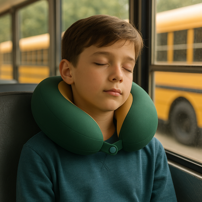Prokids Travel Pillow – Memory Foam Neck Support for Kids | Ergonomic Comfort for Flights, Road Trips & Long Journeys