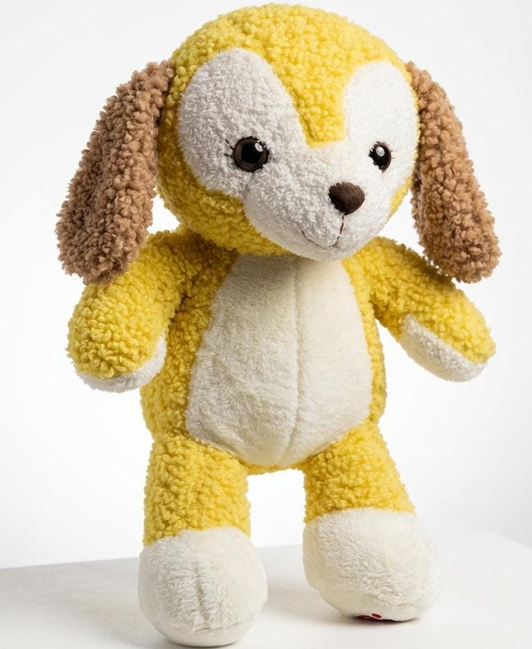 Craftx Premium Ultra-Soft Dog Plush Toy | Cute Curly Fur Puppy Soft Toy for Kids, Toddlers & Gifting | Fluffy Stuffed Animal 40cm