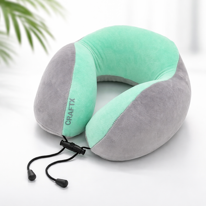 Craftx Premium Memory Foam Travel Pillow